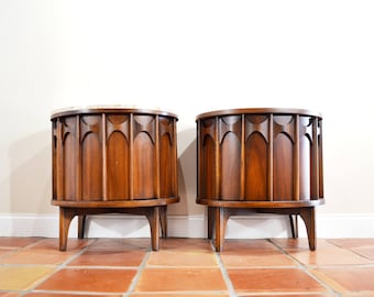 Mid Century Perspecta Bedside Nightstand or Side End Table