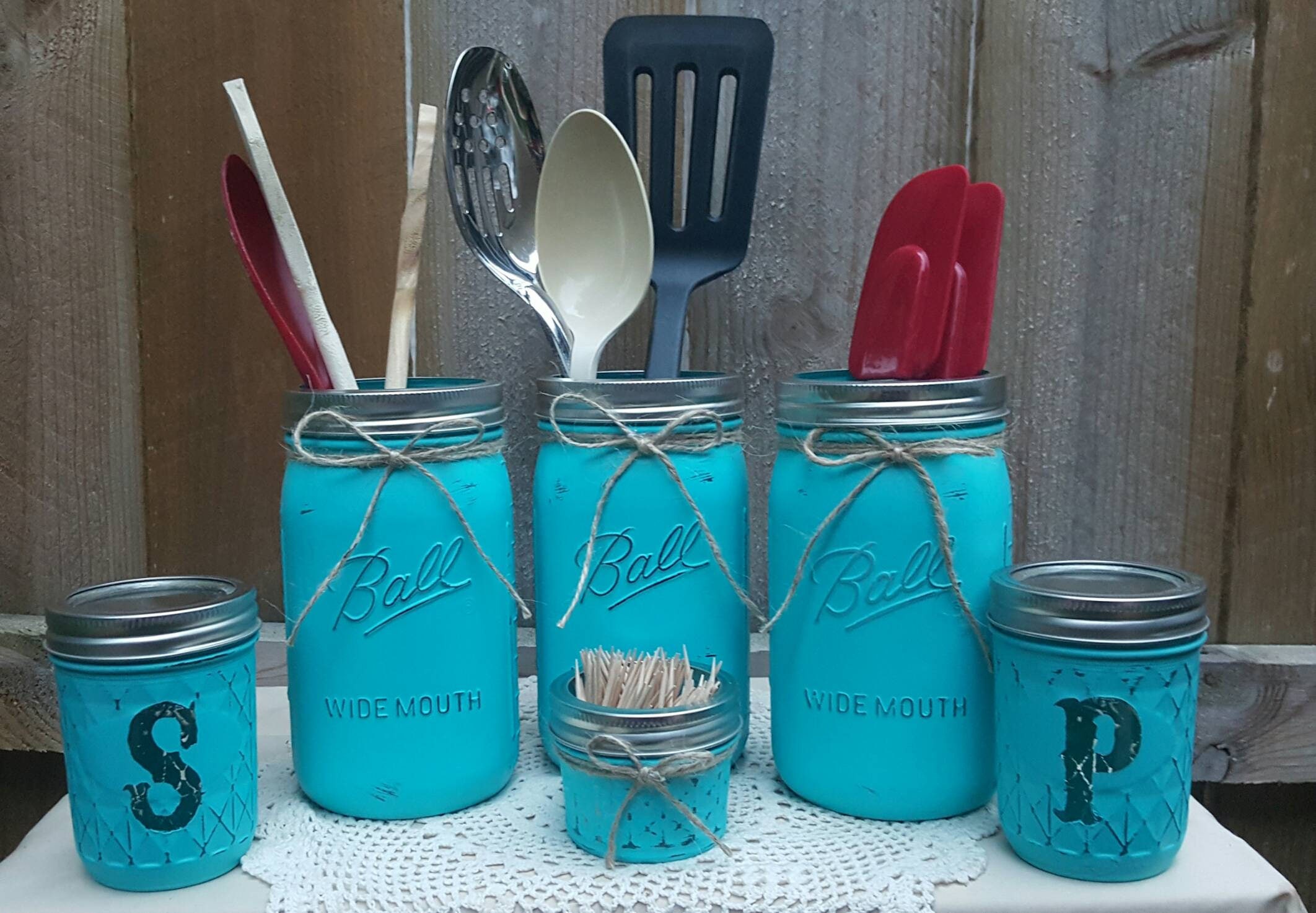 Mason Jar  Kitchen  Set 