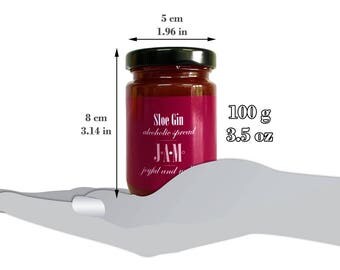 Christmas Gift. Sloe Gin JAM Spread 100g. Birthday Gift. Teacher's Gift. Gift for friends. Secret Santa Gift.