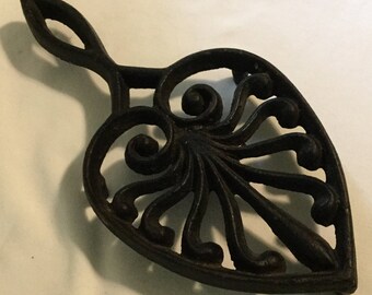 Antique Cast Iron Handled Trivet