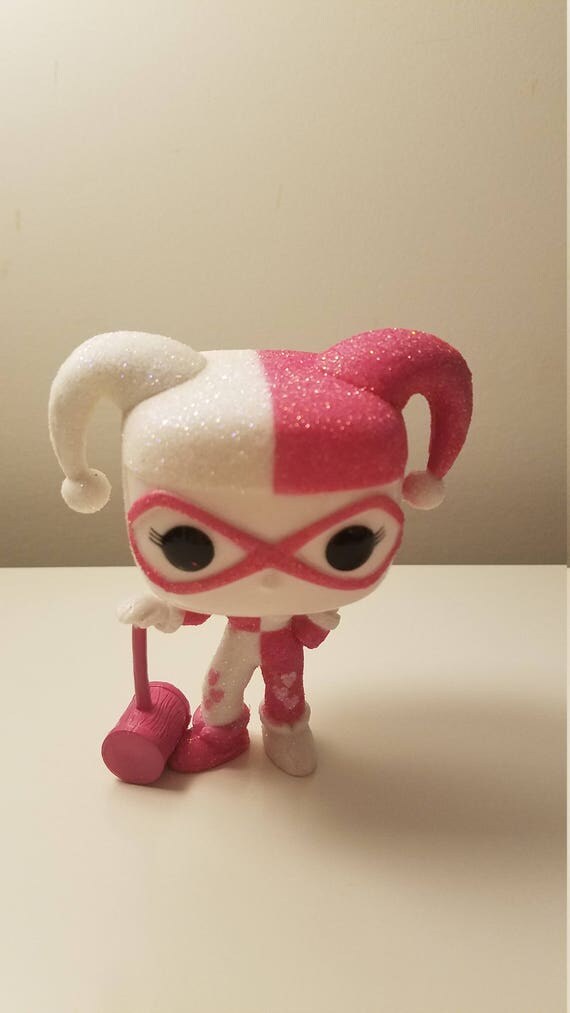 Custom Funko Pop Pink and White Harley Quinn