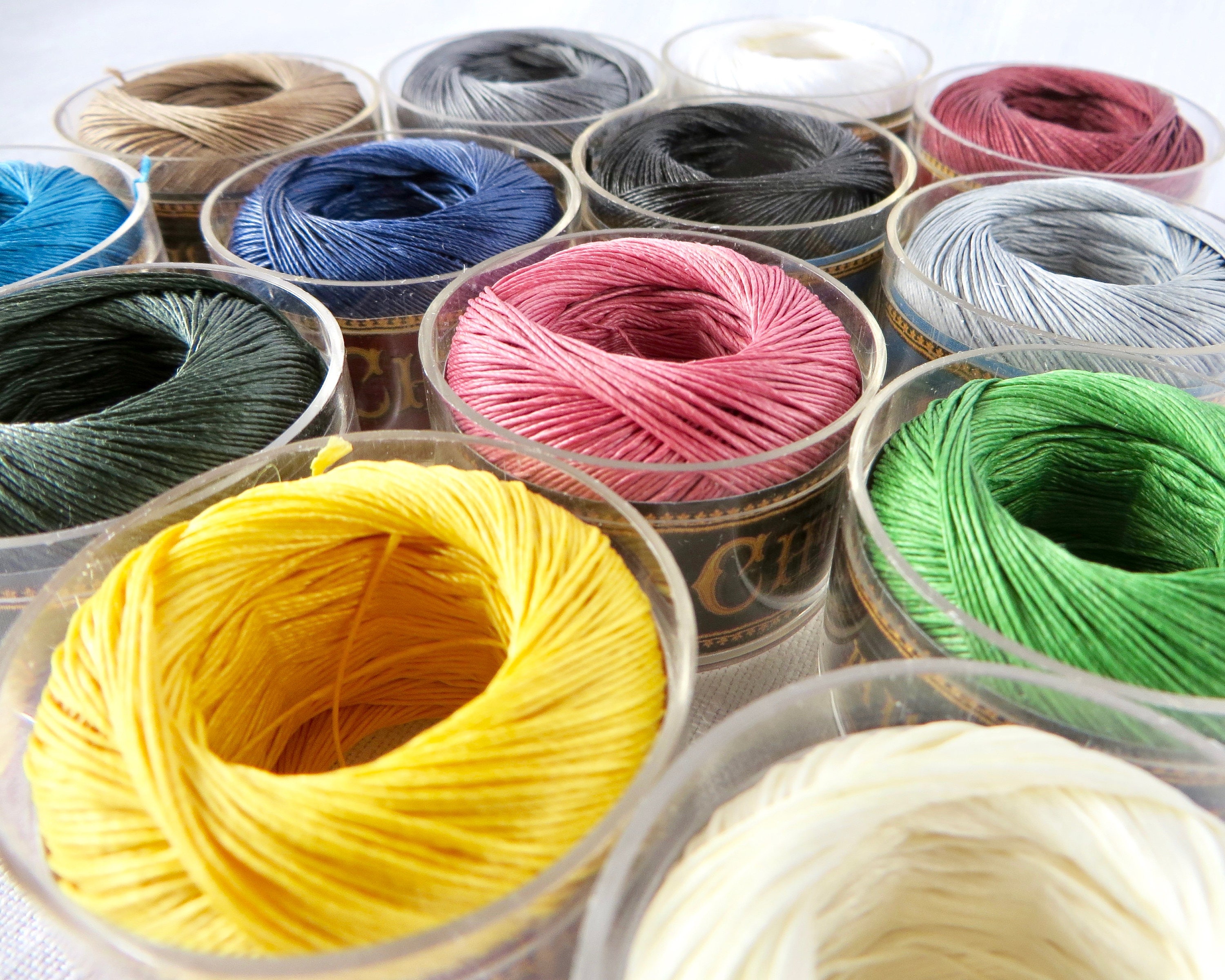 Waxed Linen Thread Capsule / Waxed Thread / Book Binding Cord