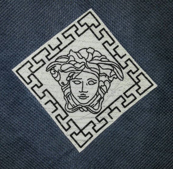 Medusa Versace Print Iron on or Sew in Label Patch for Cap T
