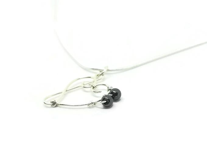 Treble Clef Heart Necklace, Bass Clef Pendant, G Clef Necklace, Musician's Necklace, Gift for Music Lover, Gift for Musician, Gift for Her