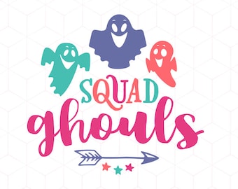 SVG Squad Ghouls SVG Halloween svg Cricut Ghost svg Instant Download Squad svg Cutting File. Ghoul svg Ghost Cricut SVG Cut File