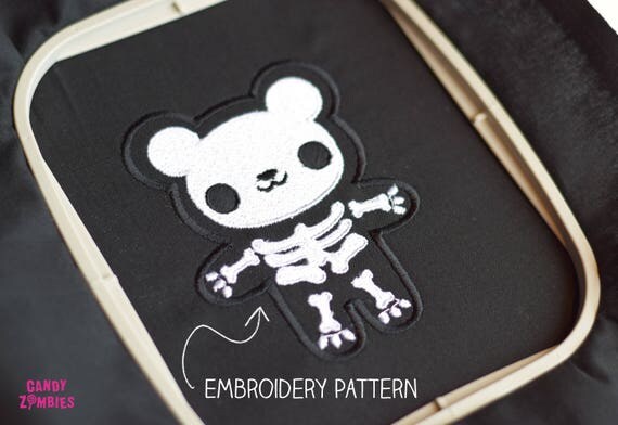 skeleton teddy