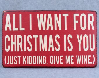 Funny christmas sign | Etsy