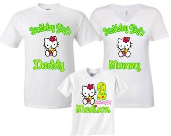 Hello kitty birthday shirt | Etsy