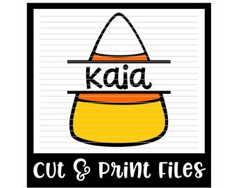 Halloween SVG * Candy Corn Cut File - dxf, SVG & PDF Printable Files - Silhouette Cameo, Cricut
