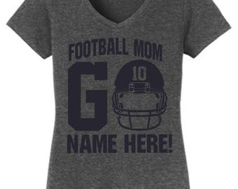 FOOTBALL MOM T-Shirt, Personalized Football Mom Shirt, Spirit Wear Shirt