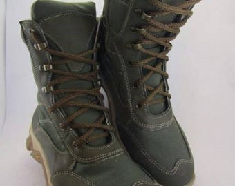 Army Tactic Boots Olive Coyote Comfort Leather and Cordura Combat Military shoes