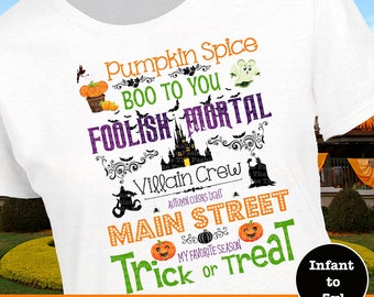 Disney Halloween Shirt, Disney Halloween Tank, Haunted Castle Shirt, Foolish Mortal Shirt, Boo To You Shirt, Villain Crew Shirt, MNSSHP Tank