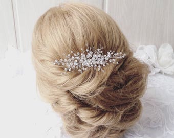 Bridal hair comb,Crystals Bridal Wedding, Headband,Hairpiece Bridal Hair Vine,Wedding hair-vine,pearl hair vine 229