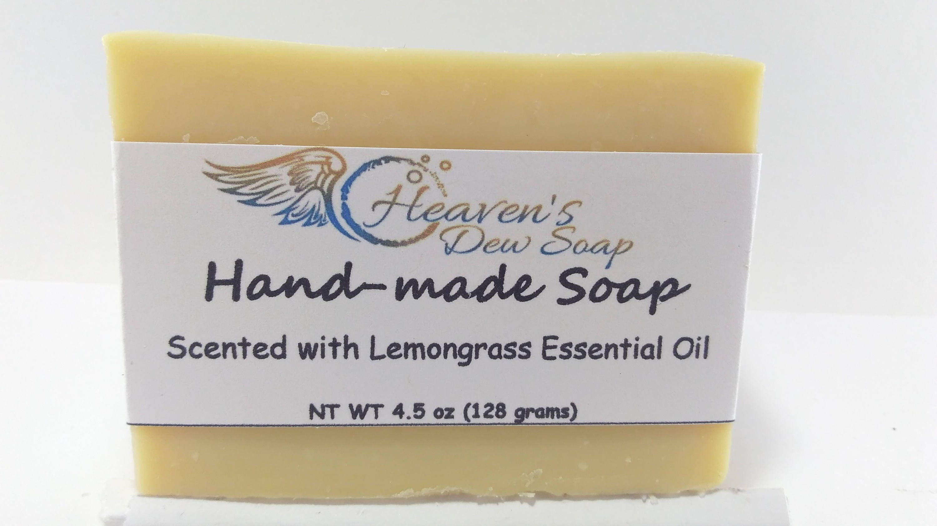 Handmade Lemongrass Soap Cold Process Bridal Shower Wedding