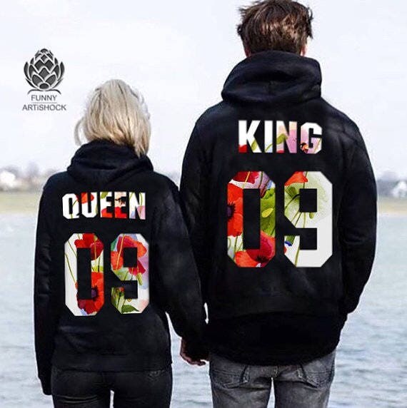 Couples hoodies  couples sweaters King  and Queen  sweatshirts