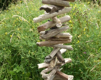 Treibholzdeko, driftwood necklace, decoration, wood, wooden necklace, shell, snail, wind chimes, driftwood, driftwood, driftwood Garland, nature