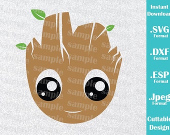 INSTANT DOWNLOAD SVG Groot Inspired Guardians of the Galaxy Cutting Svg, Esp, Dxf, Jpeg Files Cricut and Silhouette Machines