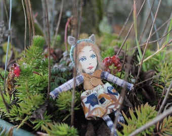 Mini puppet / doll / doll: brooch/pendant/keychain