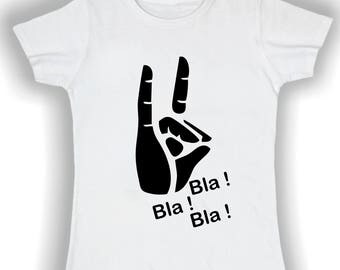 T shirts women blah blah blah