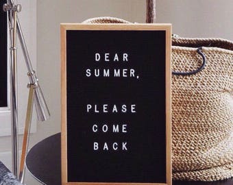Black Felt Letter Board | 12x18