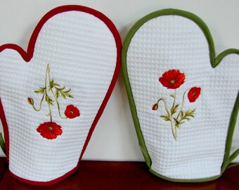 Oven mitts 100% cotton