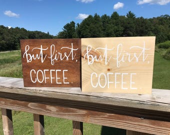 But first, coffee sign
