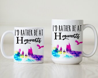 Harry Potter Mug, Harry Potter, Hogwarts Castle, Hogwarts Houses, Syltherin, Ravenclaw, Hufflepuff, Gryffindor