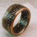 1995 American Half Dollar coin ring ( clad coin )