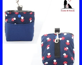 Bag & snack "Lucky" treat bags, dog-walking bag, treat,