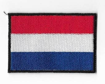 Netherlands Dutch Holland Country National Flag Sew on Patch Embroidered Applique Patches Emblem Souvenir 3" x 2" FREE SHIPPING