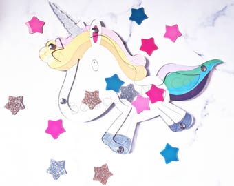Hand Painted Personalised Unicorn Reward Jar, Reward Chart, Behaviour Chart, Unicorns