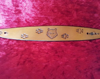 Vegetable tanned leather strap