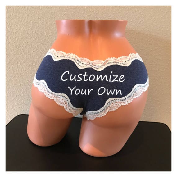 CUSTOM Military Rank & Name Report For Booty / FAST SHIPPING / Army, Navy, Marines, Air Force, Coast Guard Wife / Girlfriend / Panties