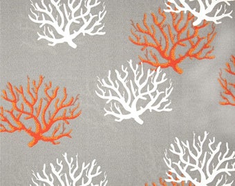 Coral Pattern Fabric coral reef fabric | etsy Coral Pattern Fabric coral reef fabric | etsy