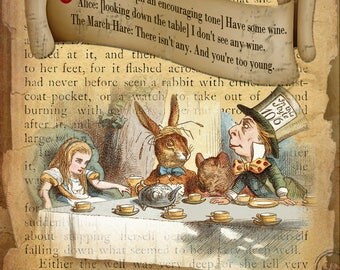 Alice In Wonderland The March Hare Retro Style Wall Metal Sign Plaque Home Decor Lovely Gift
