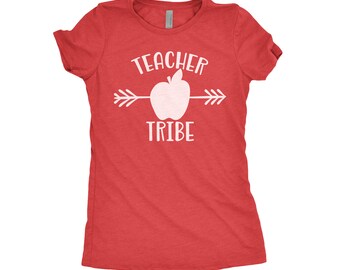 Teacher Tribe Shirt, Back To School Shirt, Teacher Shirts, First Day Of School, Teacher Gifts, Next Level Apparel Tri-Blend Shirt