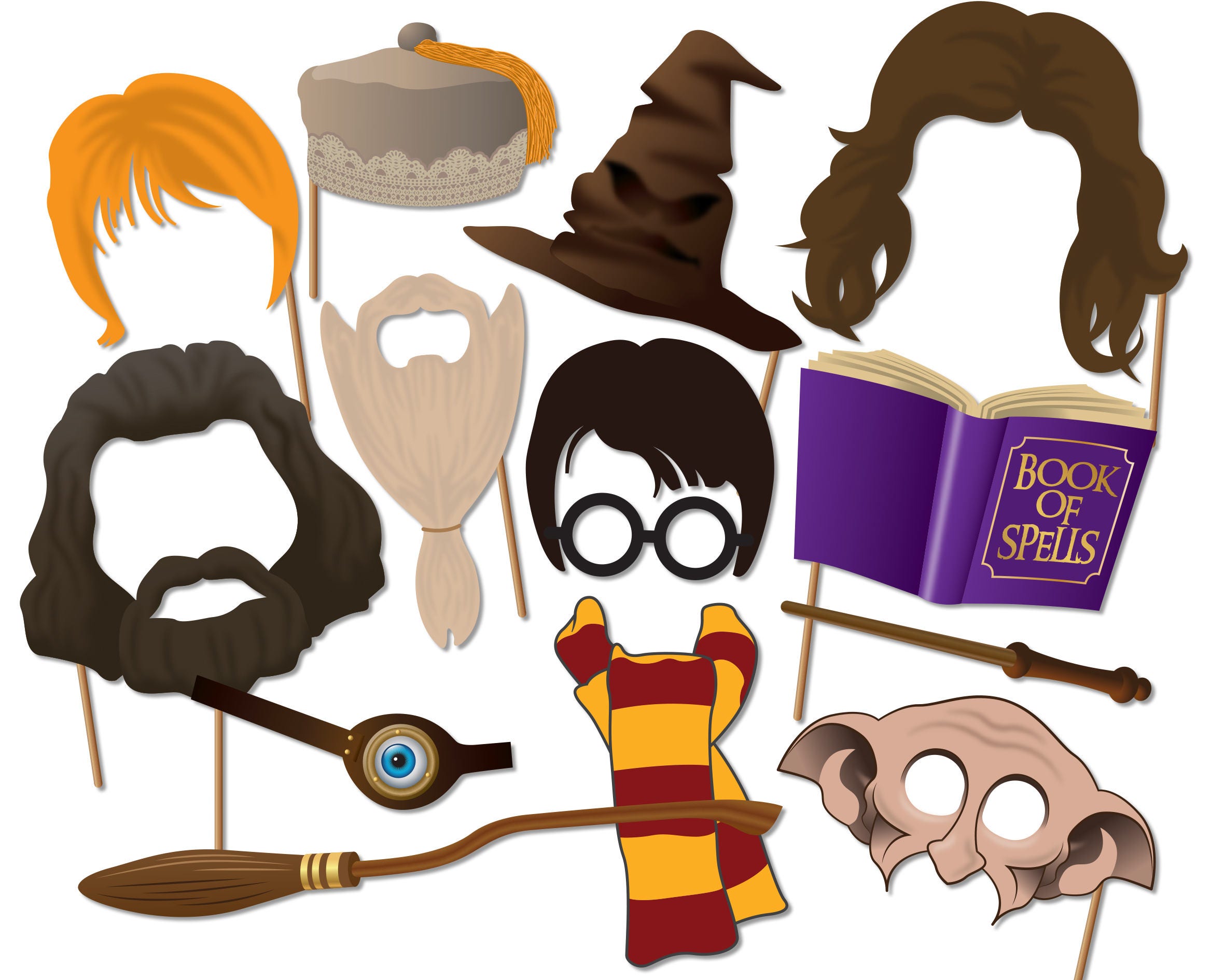 Harry Potter Photo Booth Props Wizard Photo Booth Props