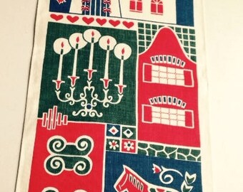 Vintage Swedish Rare Wall Hanging - Dala horse and more