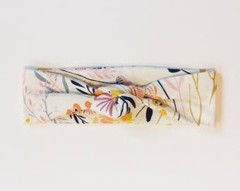Windswept Florals Top Knot Headband/knotted headband/baby headband/toddler headband/newborn headband/kids headband/adult headband