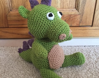 Handmade crocet dragon plush toy