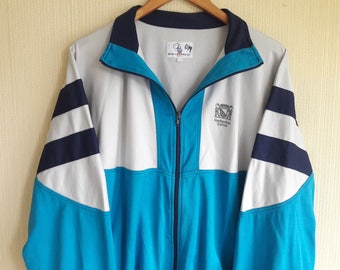 90s windbreaker men, Vintage blue windbreaker Men's size L, vintage jacket, vintage windbreaker, 90s windbreaker, 90s hip hop clothing