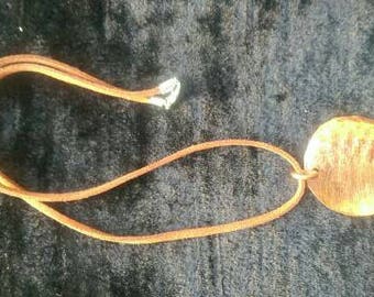 Dark side of the Moon Copper Necklace