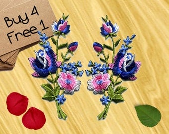 Floral Patches Flower Patches Iron On Patch Applique Patches For Jackets