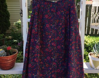 Vintage floral skirt