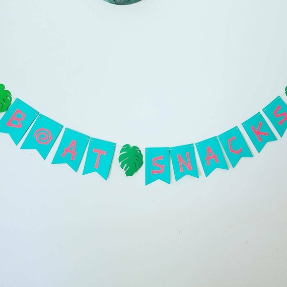 Moana inspired food table birthday banner, Moana birthday banner, Moana birthday decor, Moana birthday backdrop, Moana photo prop, Moana ca Il_570xn