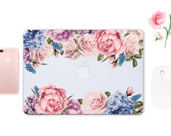Roses Decal Floral Skin Macbook Pro Skin Keyboard Sticker Macbook Pro Sticker Macbook Air Case 13 inch Macbook 12 inch Skin Macbook ESD017