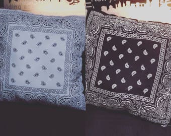 2 Colour Paisley Pillow