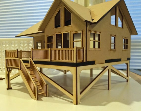 Quarter Scale Beach House KIT Custom Laser Cut