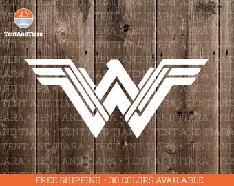 NEW Wonder Woman Logo - Vinyl Decal, Car Decal, Laptop Decal, Water Bottle Decal, Bumper Sticker, Yeti Tumbler Decal, DC Comics, Super Hero