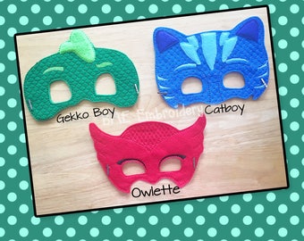 PJ Masks Masks Masks-HalloweenMask/Costume-Dress Up-Pretend Play- Birthday Party Favor-Theme Party-PJ Masks Party-Catboy-Gekko-Owlette Masks